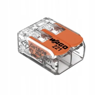 WAGO SZYBKOZŁĄCZKA UNIWERSALNA 2x0.2-4mm2 221-412 100szt