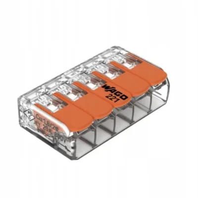 WAGO SZYBKOZŁĄCZKA UNIWERSALNA 5x0.2-4mm2 221-415 25szt